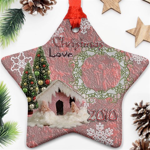 Snow Village 2010 Ornament 63 By Ellan Front