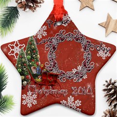 sleigh peace love joy 2023 ornament 66 - Ornament (Star)