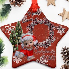 angel peace love joy 2024 ornament 67 - Ornament (Star)