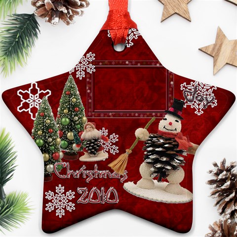 Snowman 2010 Ornament 90 By Ellan Front