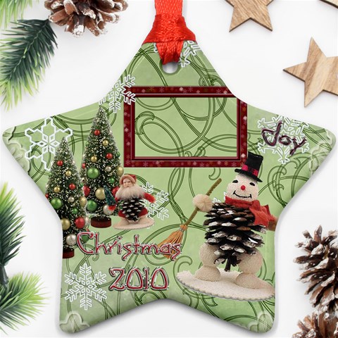 Snowman 2010 Ornament 91 By Ellan Front