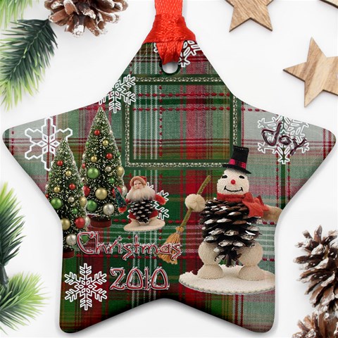 Snowman 2010 Ornament 95 By Ellan Front