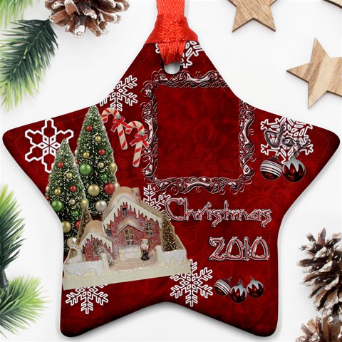 Village Candy Cane 2010 Ornament 105 By Ellan Front