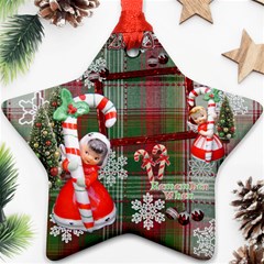 angel candy cane 2010 ornament 117 - Ornament (Star)