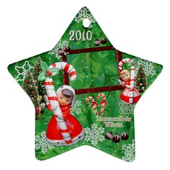 angel candy cane 2010 ornament 119 - Ornament (Star)