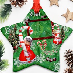 angel candy cane 2023 ornament 119 - Ornament (Star)