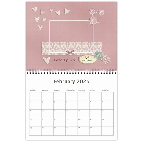 Calendar Template Feb 2025