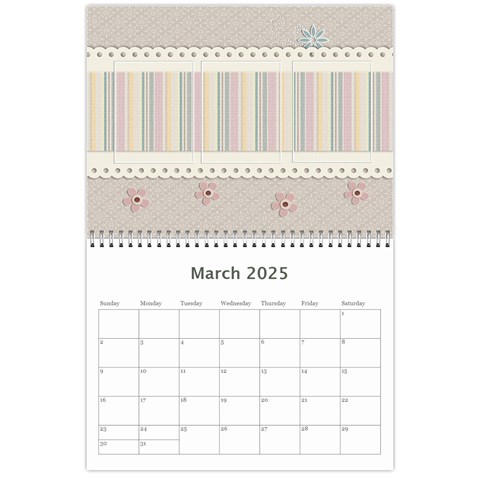 Calendar Template Mar 2025