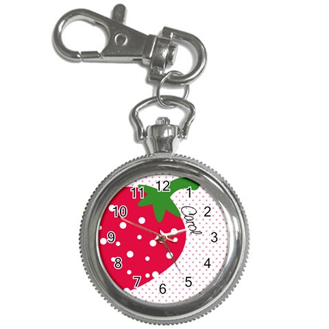Strawberries Key Chain Watch  01 By Carol Front