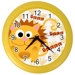 Animaland clock 03 (4 styles) - Color Wall Clock