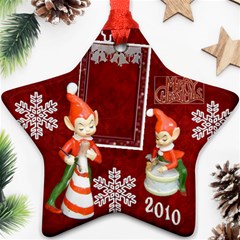 elf elves bells 2023 ornament  130 - Ornament (Star)