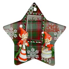 elf elves bells 2010 ornament  132 - Ornament (Star)