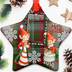 elf elves bells 2010 ornament  132 - Ornament (Star)