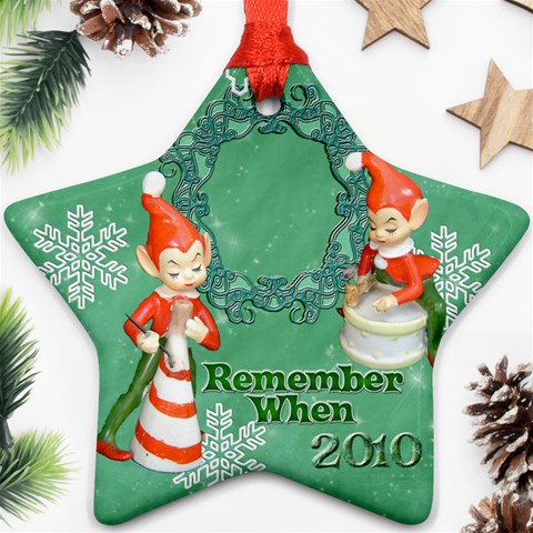 Elf Elves Bells Remember When 2010 Ornament  135 By Ellan Front