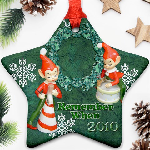 Elf Elves Bells Remember When 2010 Ornament  136 By Ellan Front