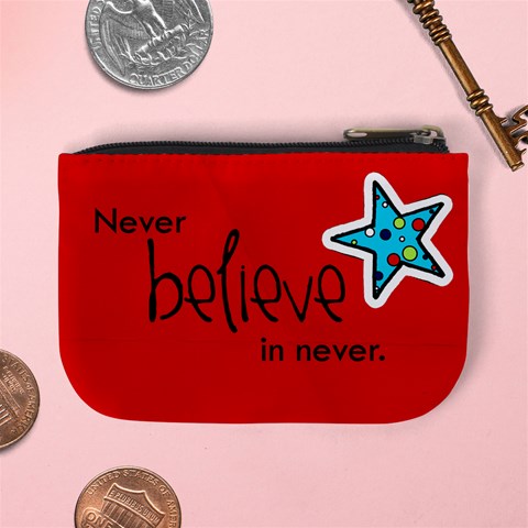 Name Mini Coin Purse By Martha Meier Back