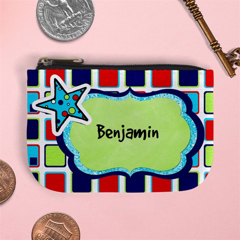 Name Mini Coin Purse 4 By Martha Meier Front