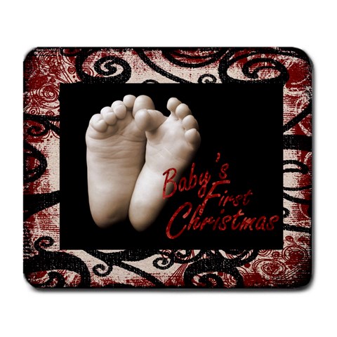 Baby s First Christmas Mousemat 1 By Catvinnat Front