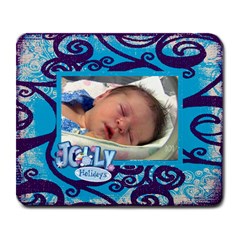 Jolly Holidays Funky Fantasia Purple Turquoise mousemat - Large Mousepad