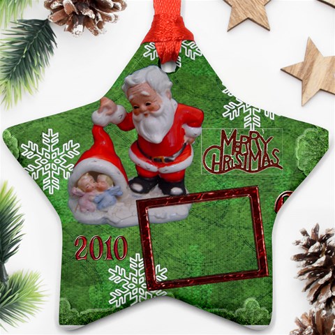 Santa Baby Angels Merry Christmas 2010 Ornament  140 By Ellan Front