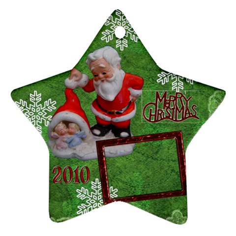 Santa Baby Angels Merry Christmas 2010 Ornament  140 By Ellan Front