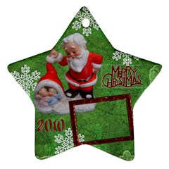 santa baby Angels Merry Christmas 2010 ornament  140 - Ornament (Star)