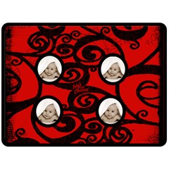 Baby[s First Christmas Black & Red Funky Fleece (4 styles) - Fleece Blanket (Large) Baby[s First Christmas Black & Red Funky Fleece (4 styles) - Fleece Blanket (Large)