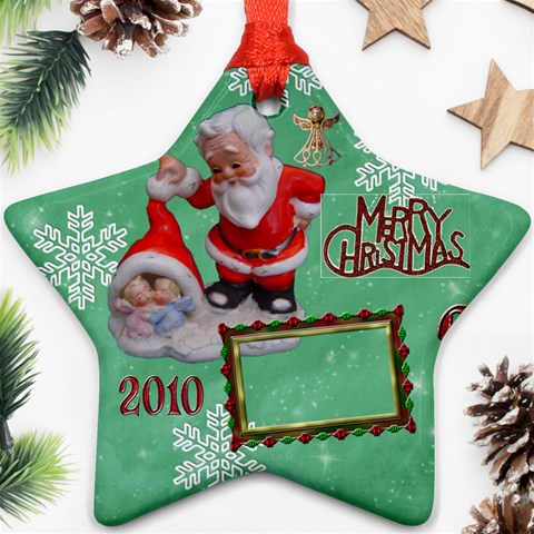 Santa Baby Angels Merry Christmas 2010 Ornament  142 By Ellan Front