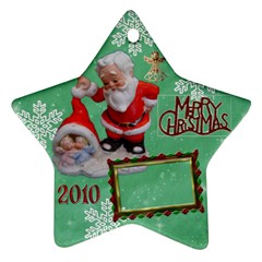 santa baby Angels Merry Christmas 2010 ornament  142 - Ornament (Star)