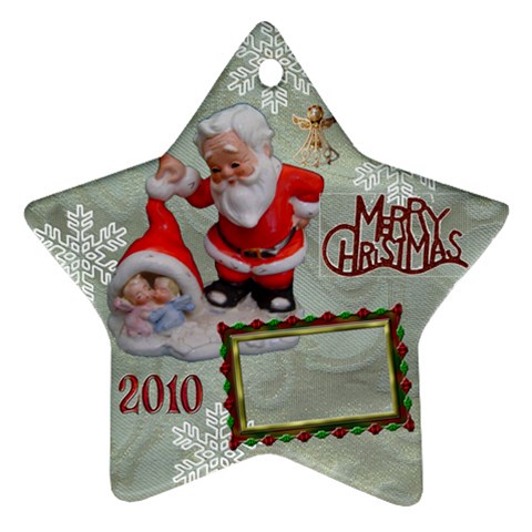 Santa Baby Angels Merry Christmas 2010 Ornament  143 By Ellan Front