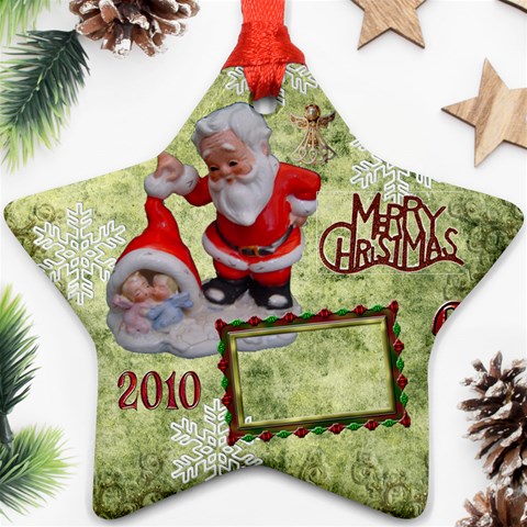 Santa Baby Angels Merry Christmas 2010 Ornament  143 By Ellan Front