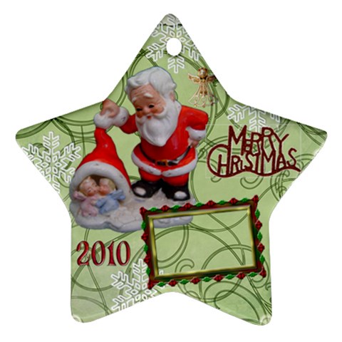Santa Baby Angels Merry Christmas 2010 Ornament  145 By Ellan Front