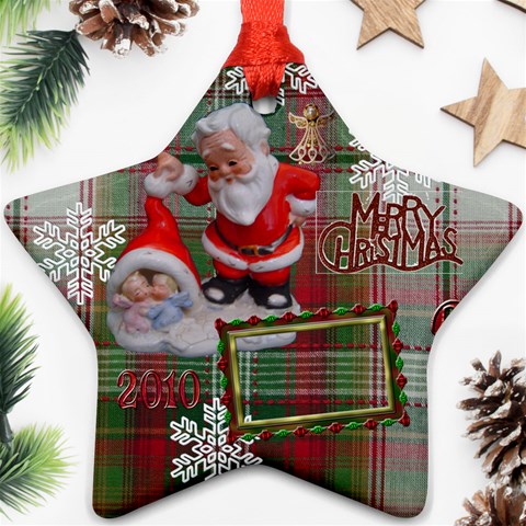 Santa Baby Angels Merry Christmas 2010 Ornament  146 By Ellan Front