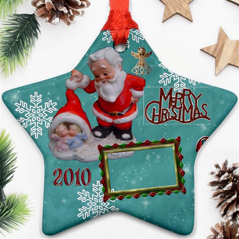 Santa Baby Angels Merry Christmas 2024 Ornament 147 By Ellan Front
