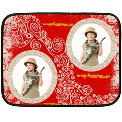 Have yourself a Merry Little Christmas funky red mini fleece - Fleece Blanket (Mini)