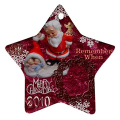 santa baby Angels Merry Christmas 2010 ornament 148 - Ornament (Star)