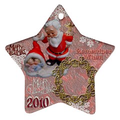 santa baby Angels Merry Christmas 2010 ornament 151 - Ornament (Star)