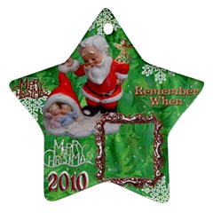 santa baby Angels remember when 2010 ornament 152 - Ornament (Star)