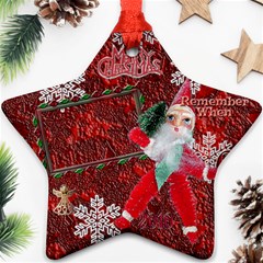 santa remember when 2023 ornament 170 - Ornament (Star)