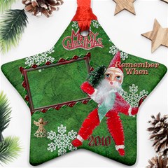 santa remember when 2010 ornament 171 - Ornament (Star)