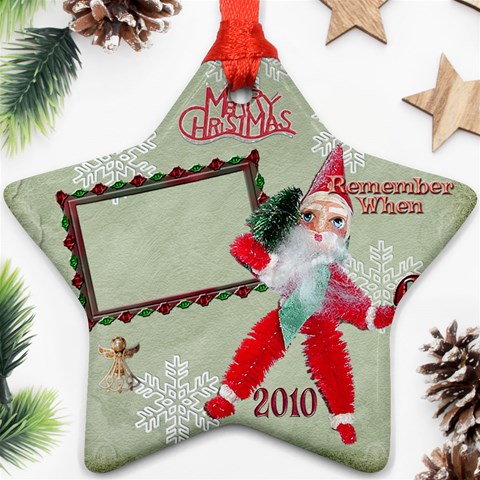 Santa Remember When 2010 Ornament 172 By Ellan Front