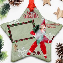 santa remember when 2010 ornament 172 - Ornament (Star)