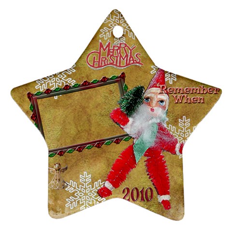 Santa Remember When 2010 Ornament 173 By Ellan Front