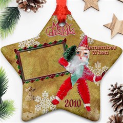 santa remember when 2010 ornament 173 - Ornament (Star)