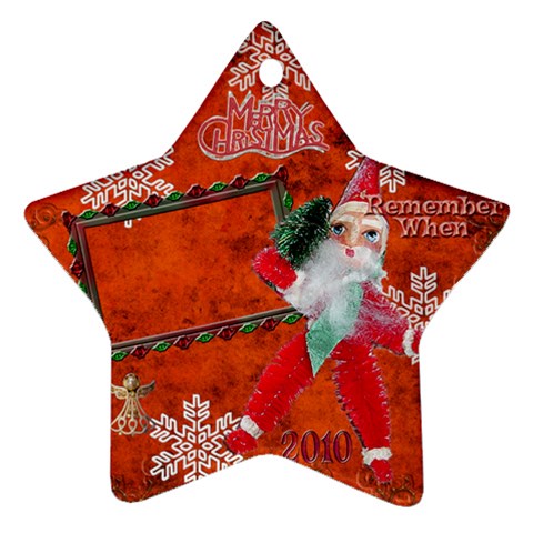 Santa Remember When 2010 Ornament 174 By Ellan Front