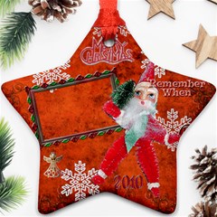 santa remember when 2010 ornament 174 - Ornament (Star)