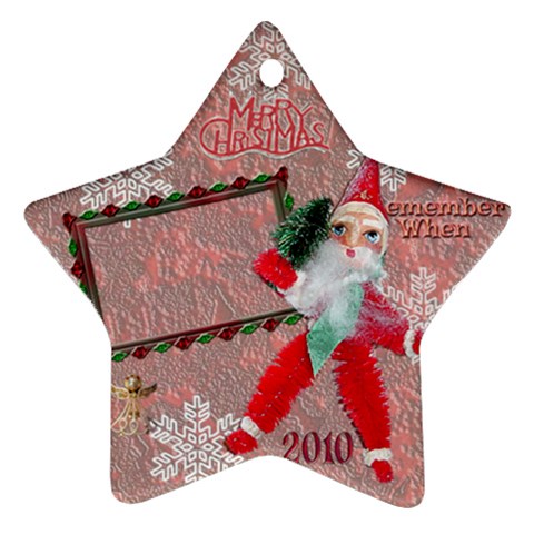 Santa Remember When 2010 Ornament 175 By Ellan Front