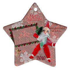 santa remember when 2010 ornament 175 - Ornament (Star)
