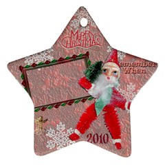 santa remember when 2010 ornament 175 - Ornament (Star)