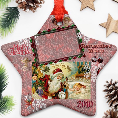 Santa Remember When 2010 Ornament 176 By Ellan Front